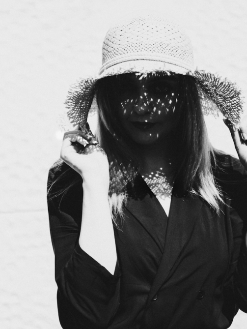 Black and White Summer Portrait